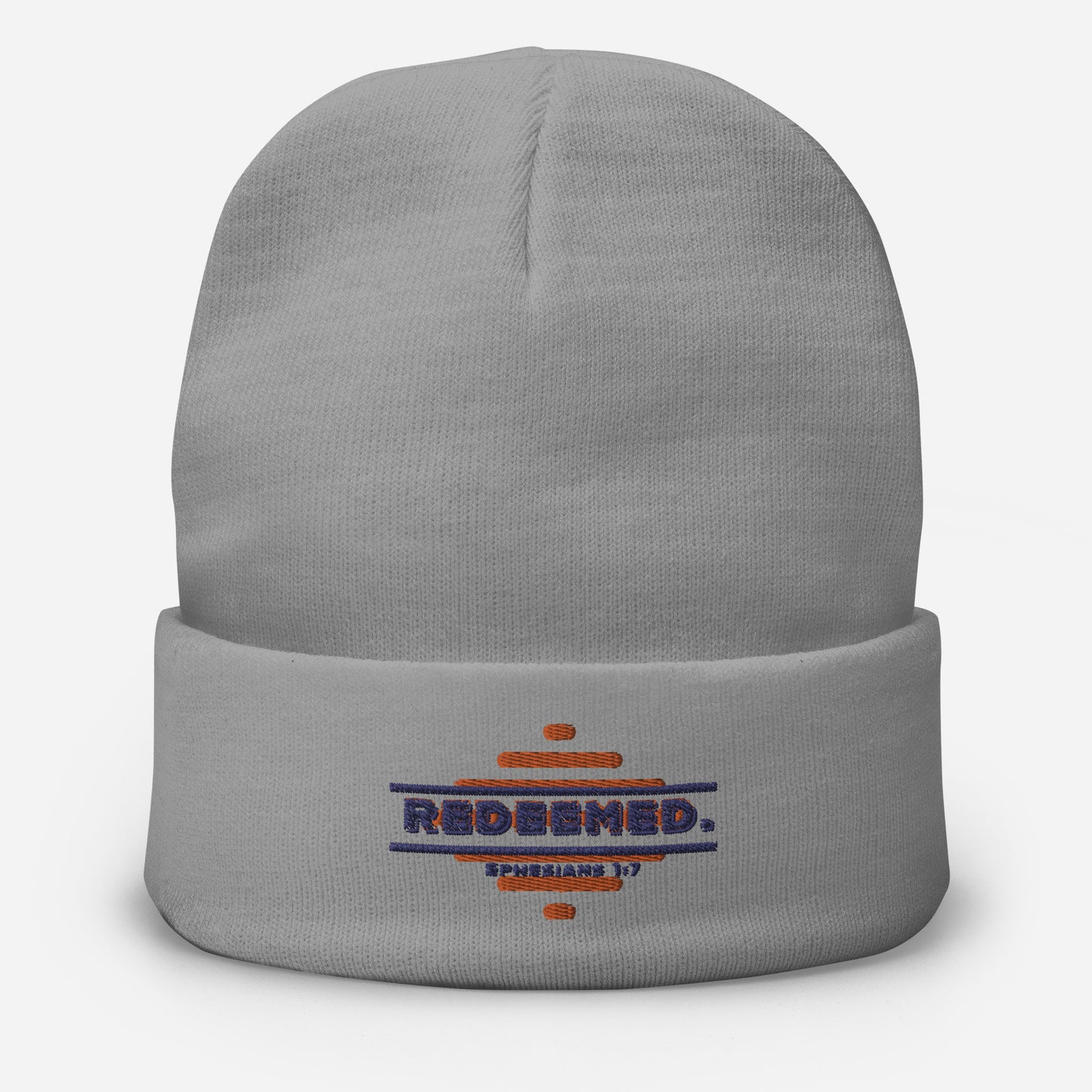 Redeemed Embroidered Knit Beanie