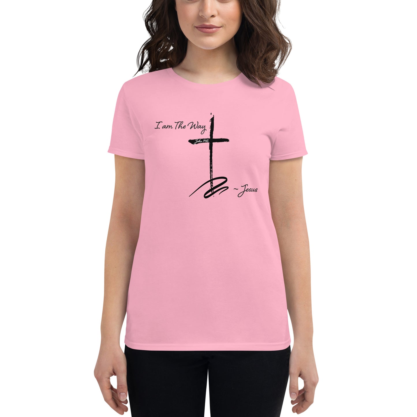 Women's short sleeve t-shirt Jesus "I am the way"