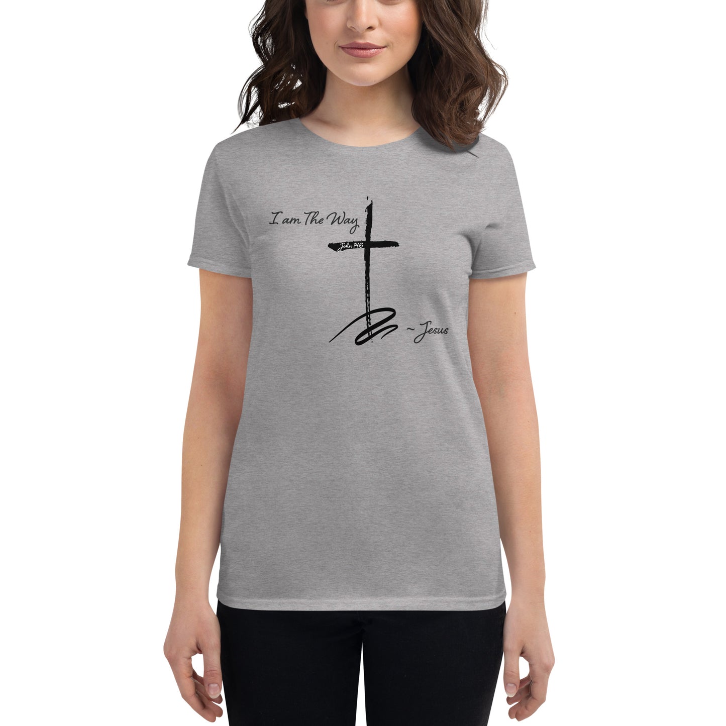 Women's short sleeve t-shirt Jesus "I am the way"