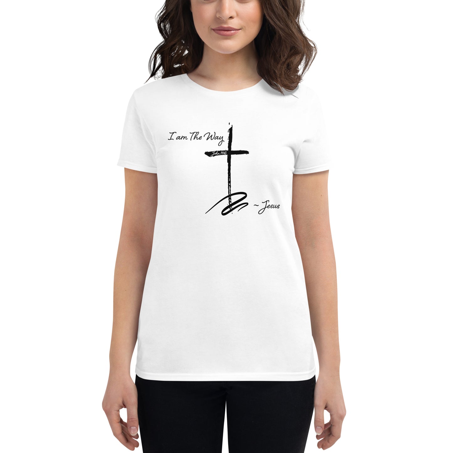 Women's short sleeve t-shirt Jesus "I am the way"