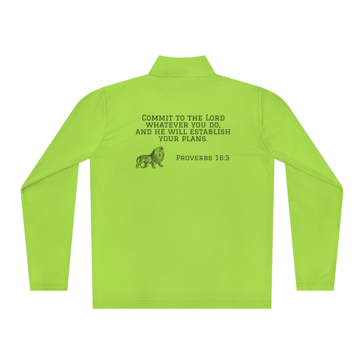 Proverbs 16:3 Unisex Quarter-Zip Pullover