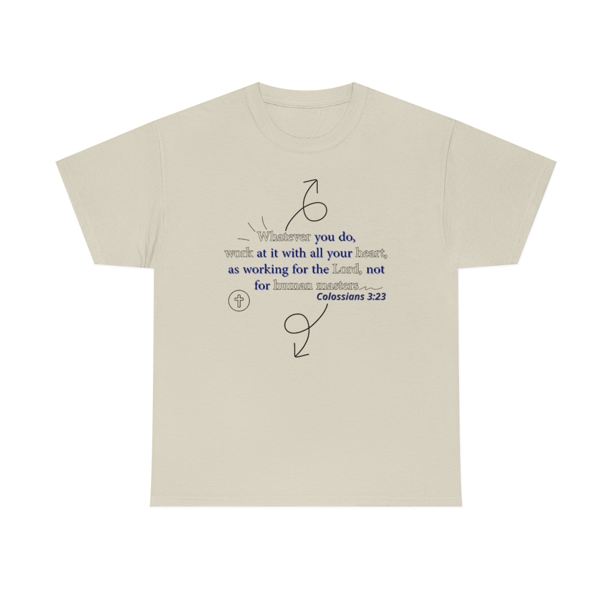 Colossians 3:23 Unisex Heavy Cotton Tee