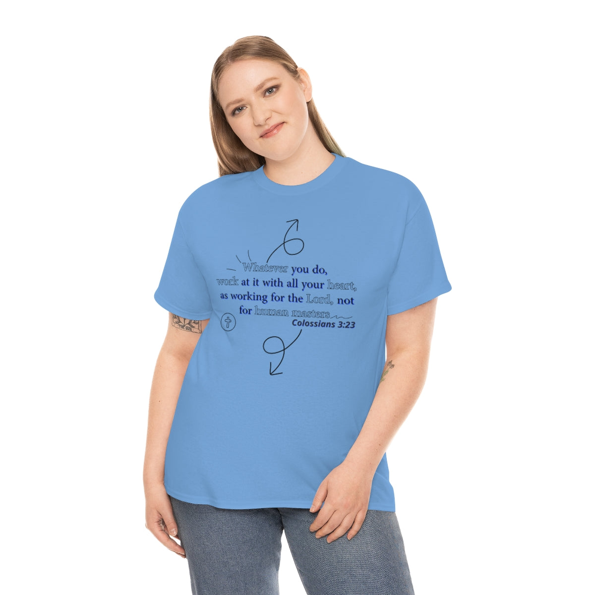 Colossians 3:23 Unisex Heavy Cotton Tee