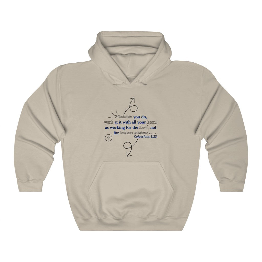 Colossians 3:23 Hooded Sweatshirt