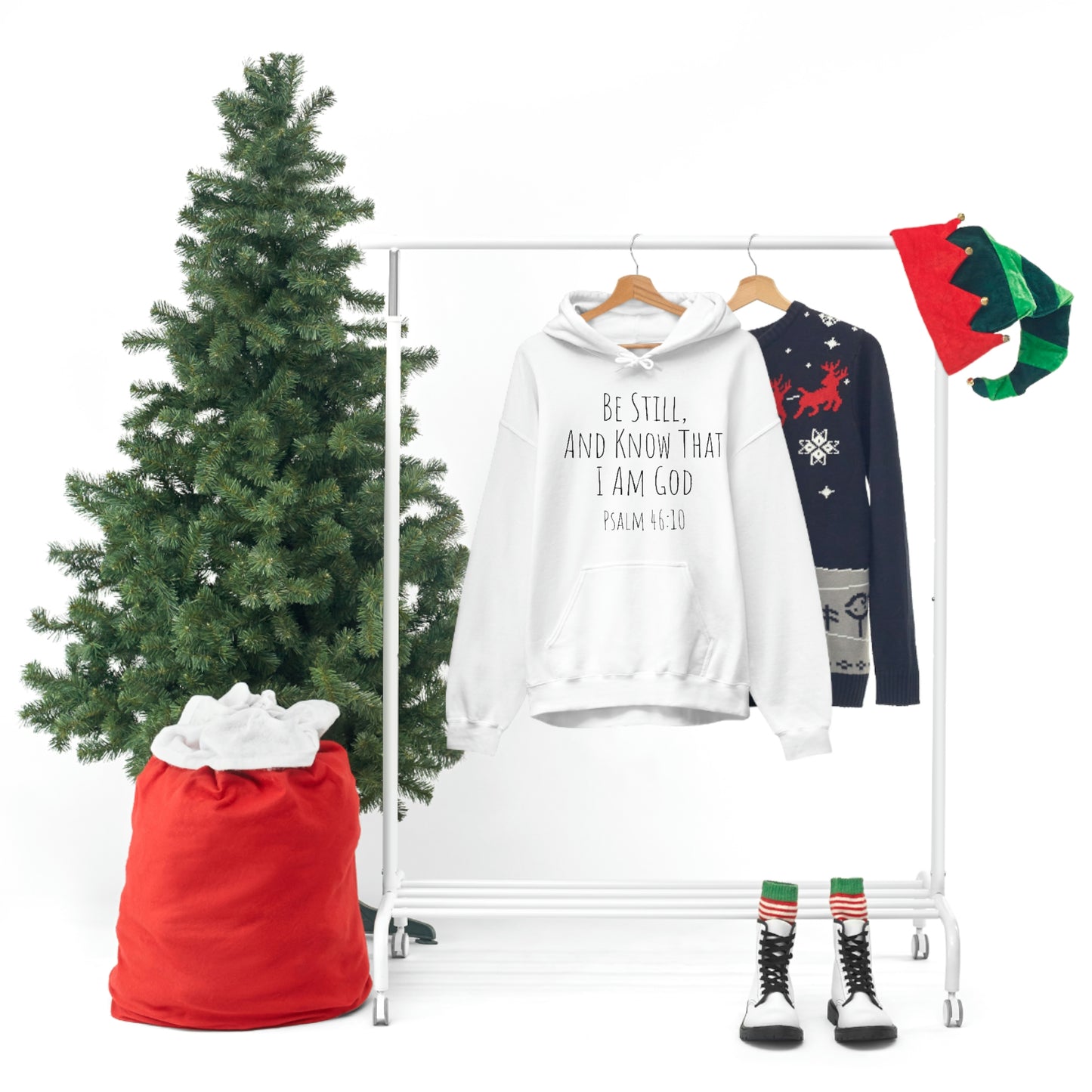 Psalm 46:10 Unisex Hooded Sweatshirt