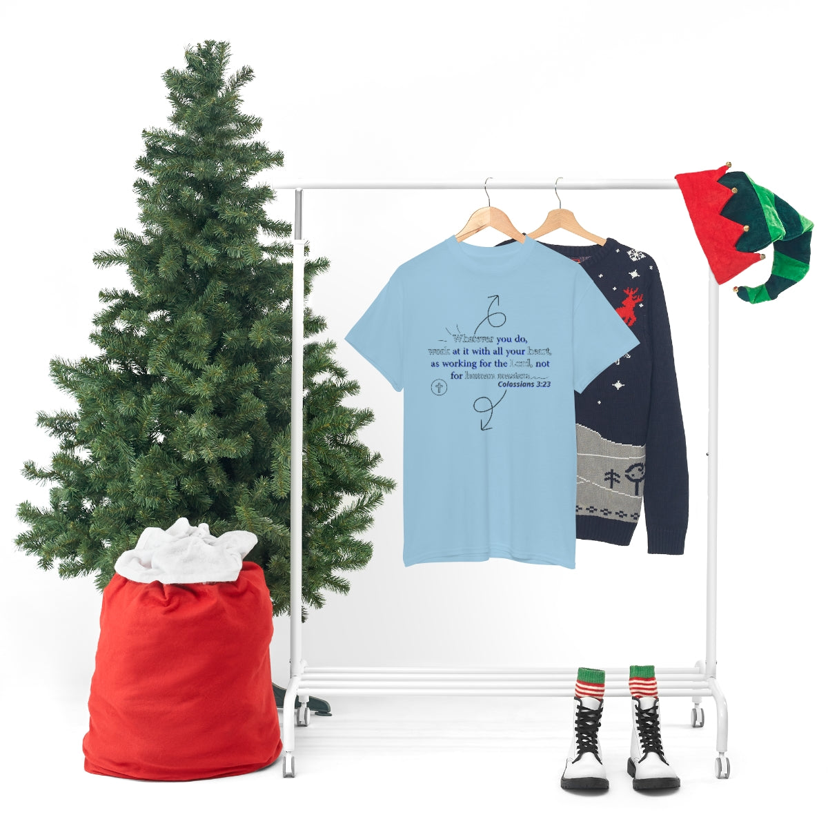 Colossians 3:23 Unisex Heavy Cotton Tee