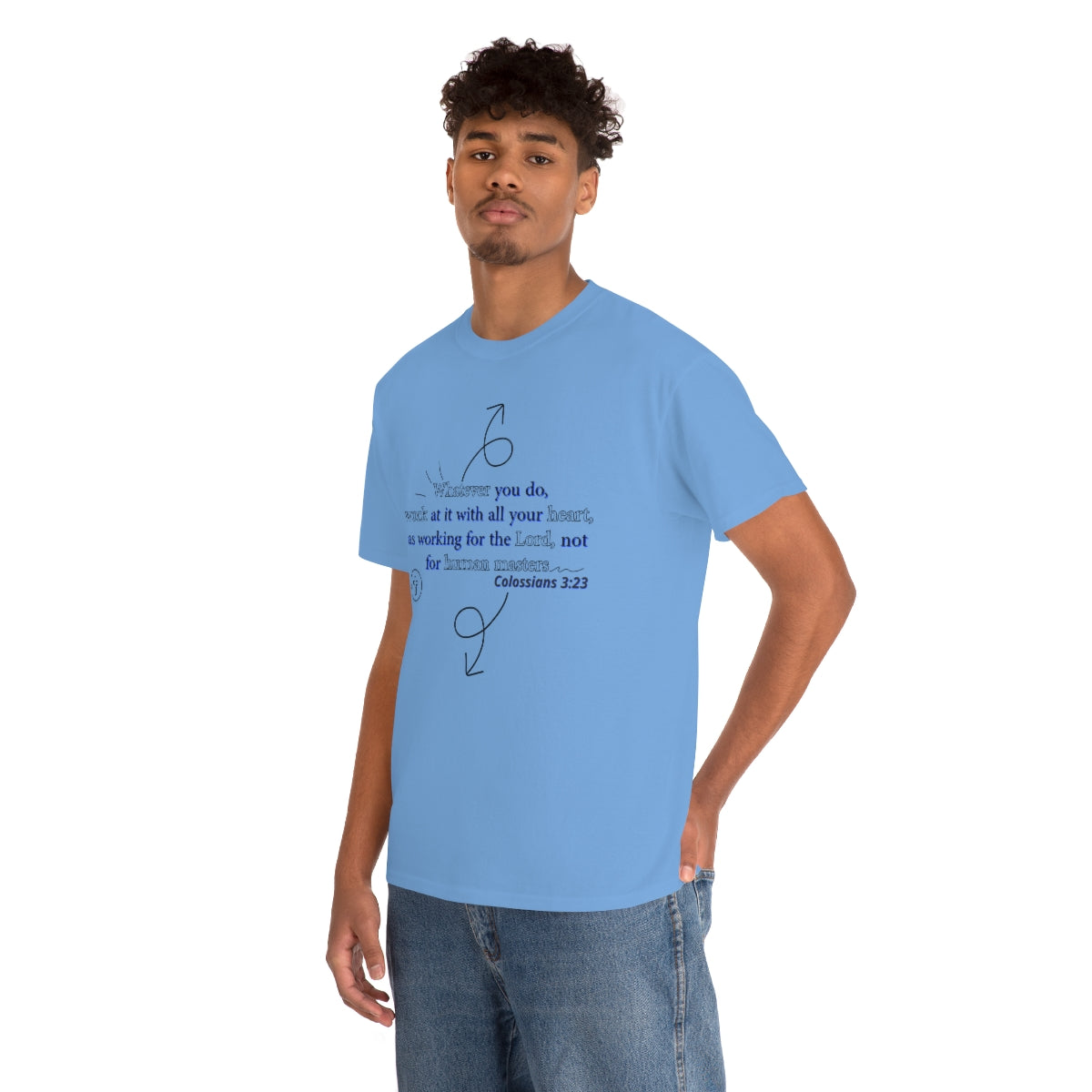 Colossians 3:23 Unisex Heavy Cotton Tee