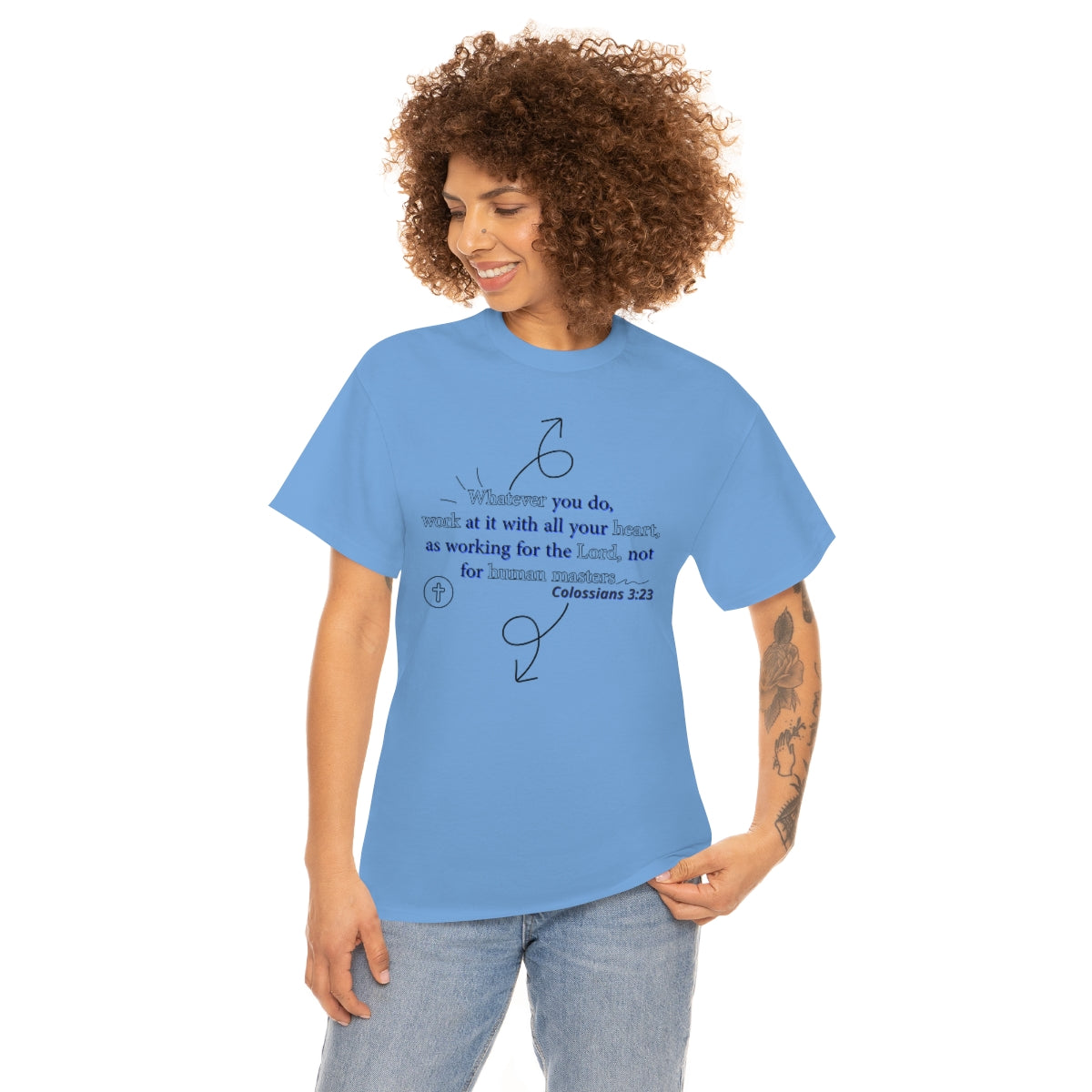 Colossians 3:23 Unisex Heavy Cotton Tee