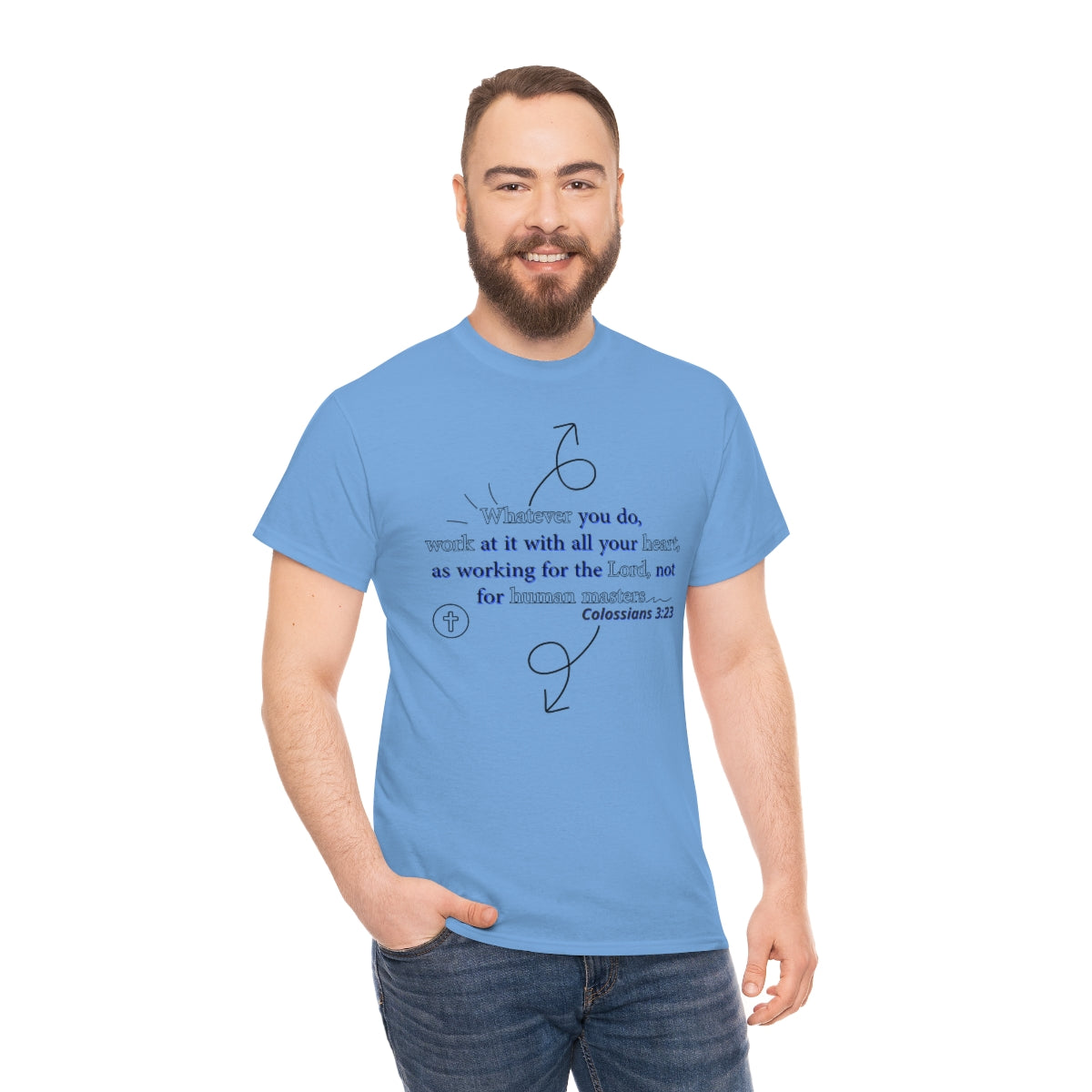 Colossians 3:23 Unisex Heavy Cotton Tee