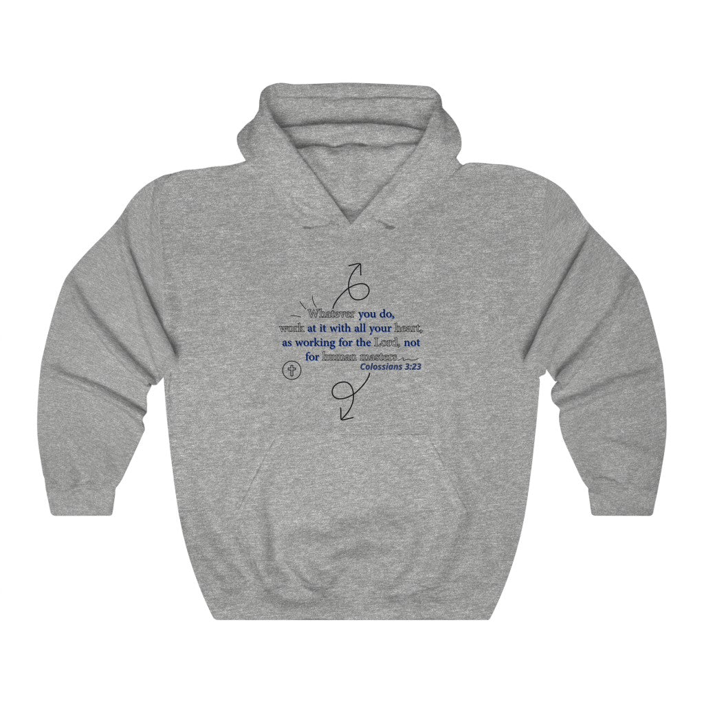 Colossians 3:23 Hooded Sweatshirt