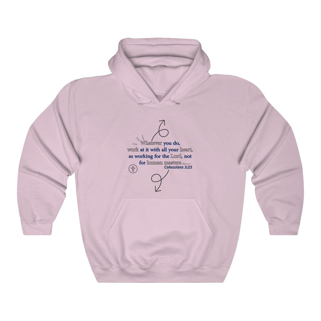 Colossians 3:23 Hooded Sweatshirt
