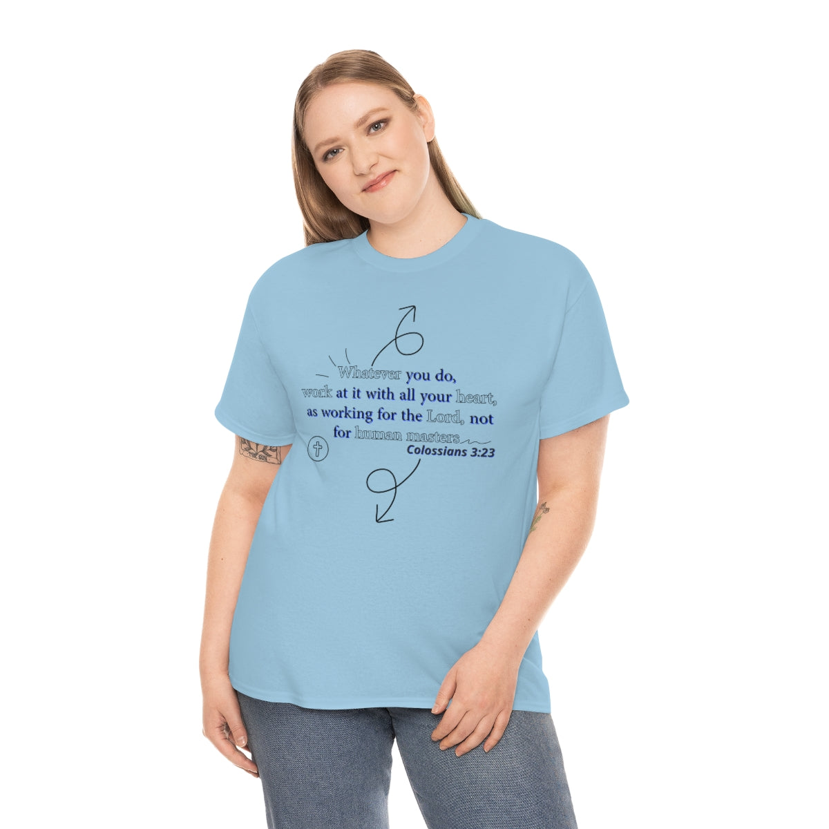 Colossians 3:23 Unisex Heavy Cotton Tee