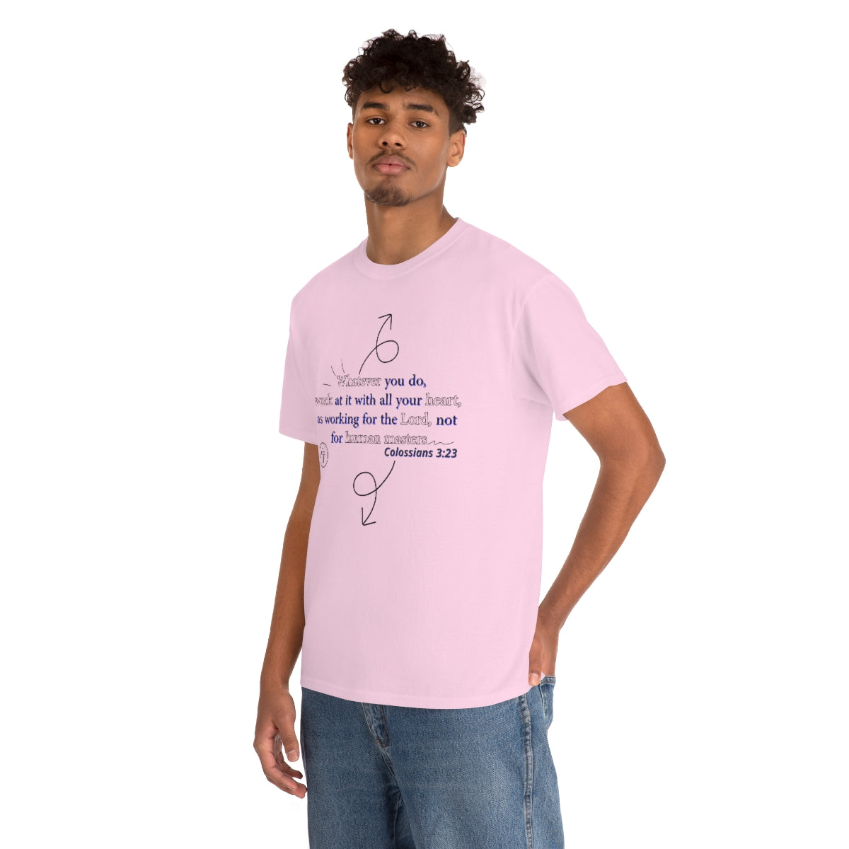 Colossians 3:23 Unisex Heavy Cotton Tee