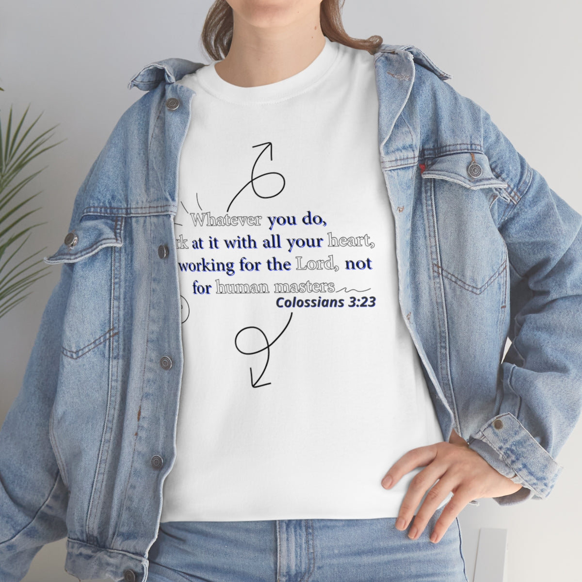 Colossians 3:23 Unisex Heavy Cotton Tee