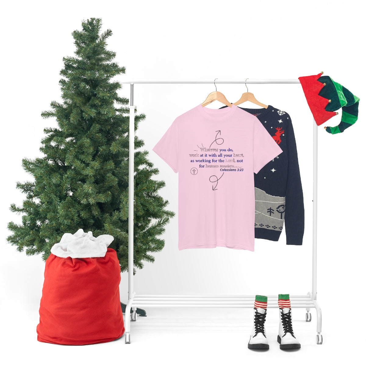 Colossians 3:23 Unisex Heavy Cotton Tee