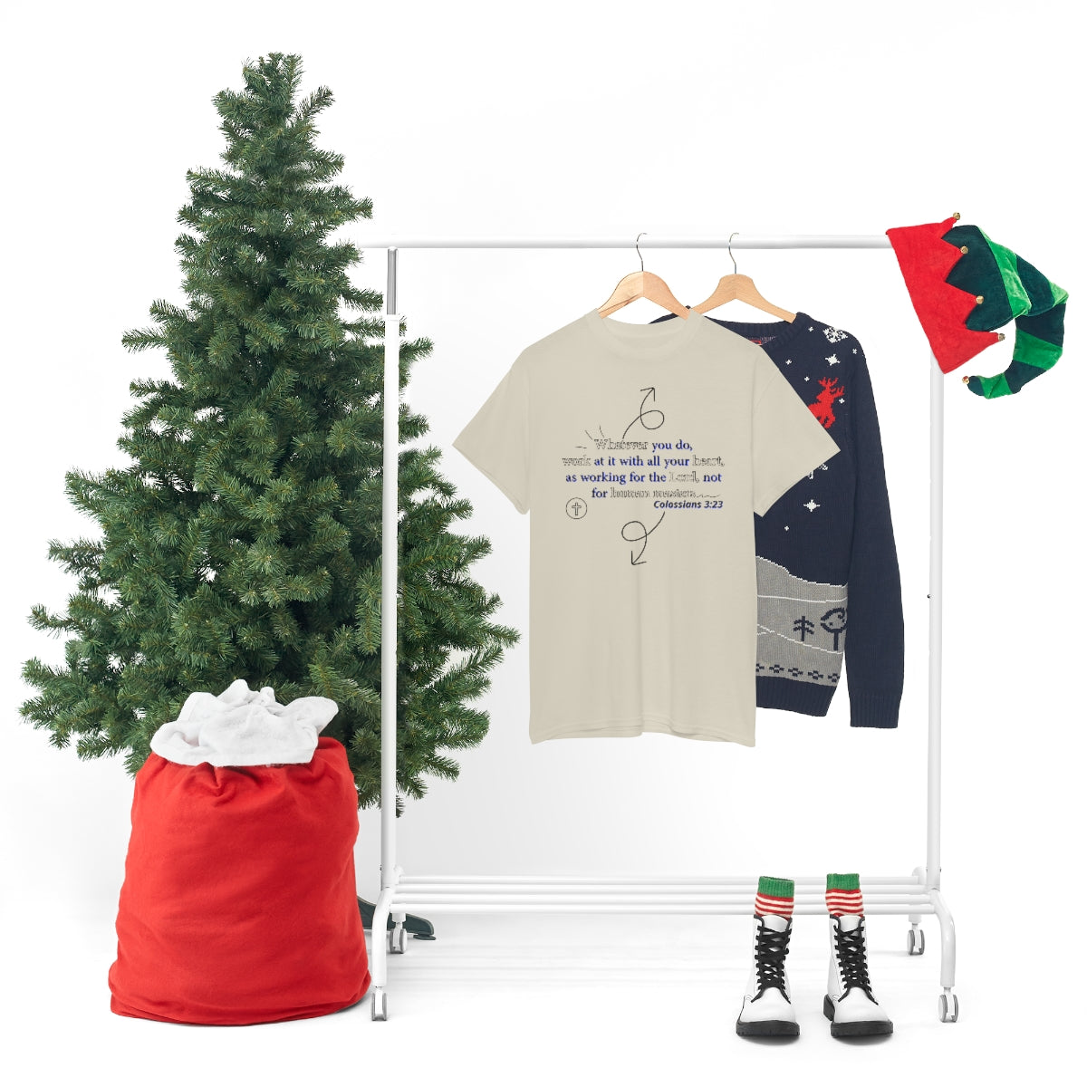 Colossians 3:23 Unisex Heavy Cotton Tee