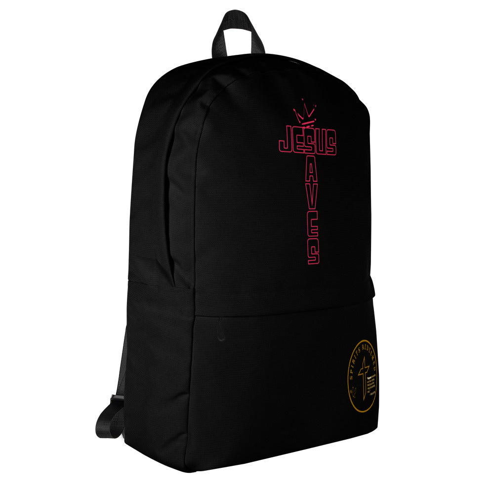 Jesus Saves - Black Backpack