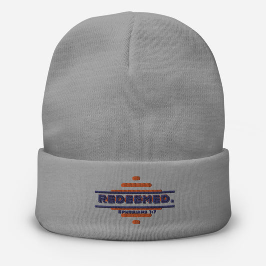 Redeemed Embroidered Knit Beanie