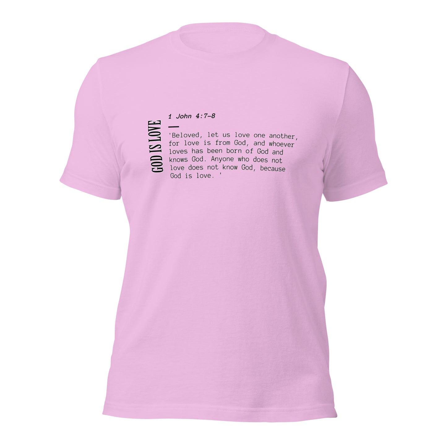 God is Love 1 John 4:7-8 Unisex t-shirt