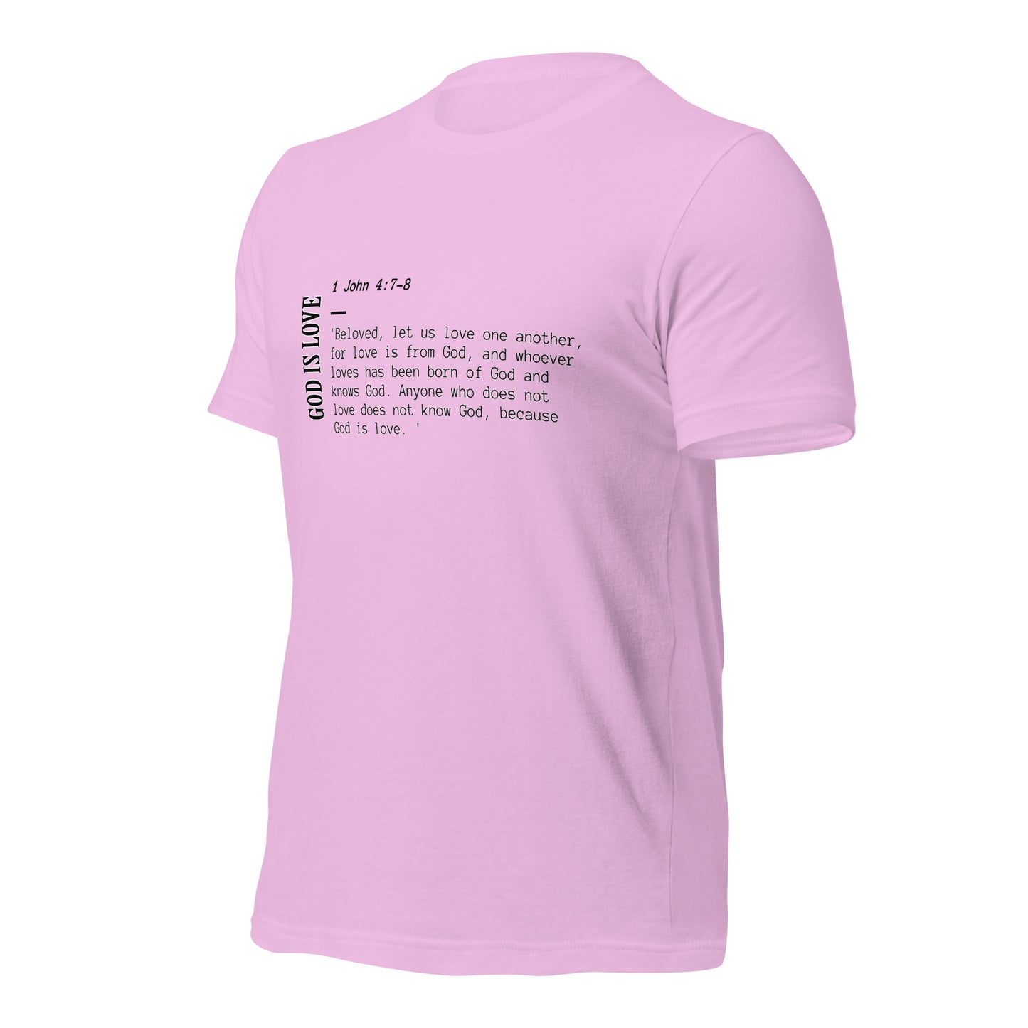 God is Love 1 John 4:7-8 Unisex t-shirt